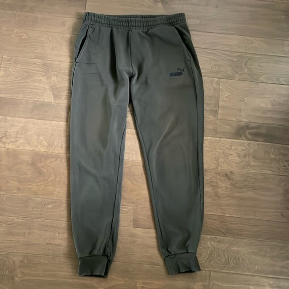 Puma Joggers Sweatpants Dark Green Men’s XL - Picture 1 of 7